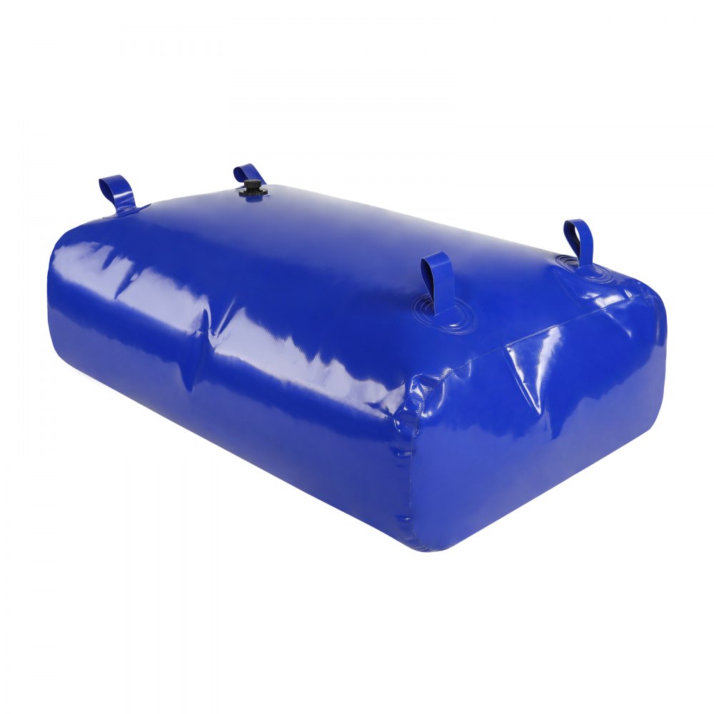 VEVOR 330L/87 Gallon Water Storage Bladder, RV Water Tank, 1000D Blue PVC Collapsible Water Storage Containers, Large Capacity Soft Water Bag, Portable Water Bladder, Fire Prevention, Camping
