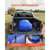 VEVOR Water Storage Bladder, 142.7 Gal Collapsible Water Storage Bag, Wear-Resistant 1000D PVC Soft Waters Bag, Leakproof Camping Tank Containers for Garden Irrigation RV Emergency Use, Blue