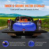 VEVOR 540L/142.7 Gallon Water Storage Bladder, RV Water Tank, 1000D Blue PVC Collapsible Water Storage Containers, Large Capacity Soft Water Bag, Portable Water Bladder, Fire Prevention, Camping
