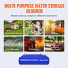VEVOR 540L/142.7 Gallon Water Storage Bladder, RV Water Tank, 1000D Blue PVC Collapsible Water Storage Containers, Large Capacity Soft Water Bag, Portable Water Bladder, Fire Prevention, Camping