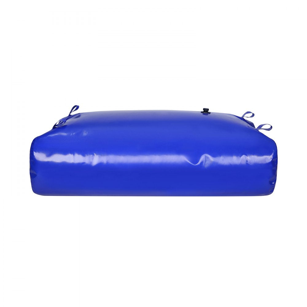 VEVOR 540L/142.7 Gallon Water Storage Bladder, RV Water Tank, 1000D Blue PVC Collapsible Water Storage Containers, Large Capacity Soft Water Bag, Portable Water Bladder, Fire Prevention, Camping