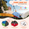 VEVOR Tree Swing, 40 Inch Saucer Swing, 750lbs Weight Capacity, 900D Oxford Fabric Swing Seat with 2 Tree Hanging Straps and Adjustable Multi-Strand Ropes, Round Swing for Kids Outdoor, Multicolor