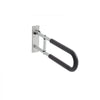 VEVOR Toilet Safety Rail, 23.8 Inch U-Shaped Handicap Grab Bar, Foldable Senior Safety Pole, Flip Up Toilet Grab Bar with Anti-Slip Support Handle, 300 Lb Load Capacity for Elderly, Disabled, Pregnant