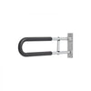 VEVOR Toilet Safety Rail, 23.8 Inch U-Shaped Handicap Grab Bar, Foldable Senior Safety Pole, Flip Up Toilet Grab Bar with Anti-Slip Support Handle, 300 Lb Load Capacity for Elderly, Disabled, Pregnant