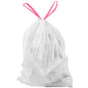 VEVOR Drawstring Trash Bags, 13 Gallon 110 Count Tall Kitchen Trash Bags, Extra Thick Fresh Scent Garbage Bag, Recyclable Bin Bag with Drawstrings, for Home Kitchen, Office, RV and Camping (White)