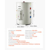 VEVOR 12 Gallon Electric Tank Water Heater, 1600W Point-of-Use Hot Water Heater with LED Display, Knob Control, Side Outlet, 120V Storage Design with T&P Valve for Small Apartments & Studios, Gray