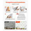 VEVOR Peel and Stick Backsplash 10-Sheet, 12 x 12 x 0.78 inch / 305 x 305 x 2.0 mm Self-Adhesive Wall Tiles, Stick on Subway Tile Backsplash for Kitchen, 3D Back Splashes for Bathroom, Tile-Look