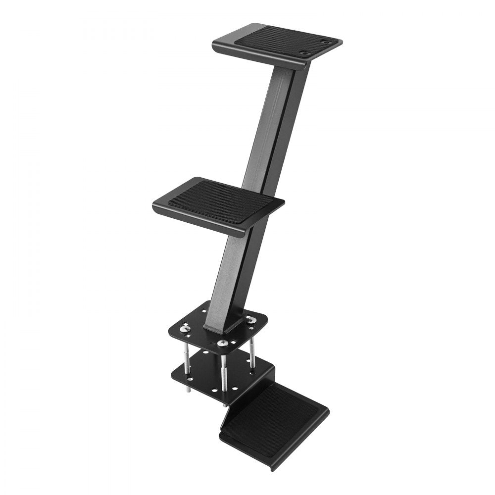 VEVOR Boat Trailer Steps, 3-Step, Heavy-Duty Boat Trailer Steps with Handle, Non-Slip Surface, 3 Mounting Angle Options, Carbon Steel Ladder Suitable for 3" x 3"/3" x 5"/4" x 4" Frame, Bottom Mounting