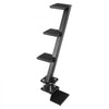VEVOR Boat Trailer Steps, 4-Step, Heavy-Duty Boat Trailer Steps with Handle, Non-Slip Surface, 3 Mounting Angle Options, Carbon Steel Ladder Suitable for 3" x 3"/3" x 5"/4" x 4" Frame, Bottom Mounting