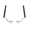 VEVOR Boat Trailer Guides, 1.2 in Adjustable Width Trailers Guide, 2PCS High-Hardness Steel Trailer Guide-Ons with Thick Support Pads, Fits L-Beam, Box or C-Channel Bunk-Style Pontoon Trailers