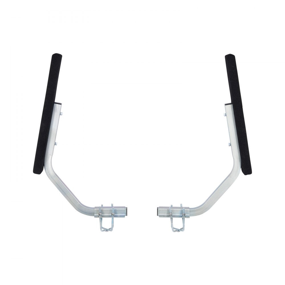 VEVOR Boat Trailer Guides, 1.2 in Adjustable Width Trailers Guide, 2PCS High-Hardness Steel Trailer Guide-Ons with Thick Support Pads, Fits L-Beam, Box or C-Channel Bunk-Style Pontoon Trailers