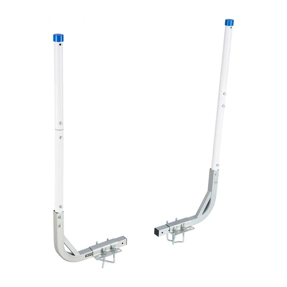 VEVOR Boat Trailer Guides, 30.5 in/47.5 in Height Guide Poles, 2PCS High-Hardness Steel Trailer Guide-Ons, Adjustable Guide Poles with PVC Pipes, for Ski Boats, Compact Fishing Boats, Small Sailboat