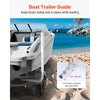 VEVOR Boat Trailer Guide, 40″ Adjustable Design Trailer Guide Poles, 2PCS High-Hardness Steel Trailer Guide-Ons, Trailer Guides with PVC Pipe Posts, for Ski Boat, Fishing Boat or Sailboat Trailer