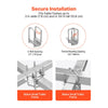 VEVOR Boat Trailer Guide, 46 in with LED Light Trailer Guide Poles, 2PCS High-Hardness Steel Guide-Ons, Wide Adjustable Trailers Guides with PVC Pipes, for Ski Boat, Fishing Boat or Sailboat Trailers