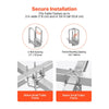 VEVOR Boat Trailer Guide, 65.7 in with LED Light Trailer Guide Poles, 2PCS High-Hardness Steel Guide-Ons, Wide Adjustable Trailers Guides with PVC Pipes, for Ski Boat, Fishing Boat, Sailboat Trailers