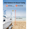 VEVOR Boat Trailer Guide, 65.7 in with LED Light Trailer Guide Poles, 2PCS High-Hardness Steel Guide-Ons, Wide Adjustable Trailers Guides with PVC Pipes, for Ski Boat, Fishing Boat, Sailboat Trailers