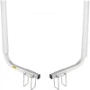 VEVOR Boat Trailer Guide-on, 22\", 2PCS Steel Trailer Post Guide ons, with White PVC Tube Covers, Complete Mounting Accessories Included, for Ski Boat, Fishing Boat or Sailboat Trailer