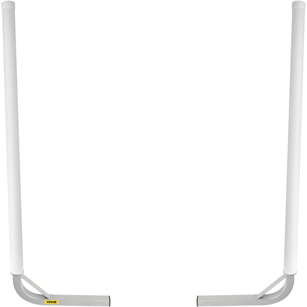VEVOR Boat Trailer Guide-on, 60\", 2PCS Steel Trailer Post Guide ons, with White PVC Tube Covers, Complete Mounting Accessories Included, for Ski Boat, Fishing Boat or Sailboat Trailer