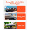 VEVOR Boat Trailer Guide, 2PCS Adjustable Short Bunk Guide-Ons, Hardened Steel Trailer Guide Poles with Soft Cushion, Heavy Duty Roller Guide Design, for Ski Boat, Fishing Boat or Sailboat Trailer