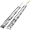 VEVOR Heavy Duty Drawer Slides 2PCS Drawer Slides 24\" Locking Drawer Slides 250LBS Capacity Heavy Duty Slides Three Section Full Extension Drawer Slide Cold-Rolled Steel Industrial Drawer Slides