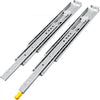 VEVOR Heavy Duty Drawer Slides 40\" Length, Locking Drawer Slides 500lbs Load Capacity Long Full Extension Drawer Slide 1 Pair Side Mount Ball Bearing Drawer Glides Push to Open Drawer Runners Rail