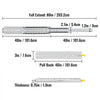 VEVOR Heavy Duty Drawer Slides 40\" Length, Locking Drawer Slides 500lbs Load Capacity Long Full Extension Drawer Slide 1 Pair Side Mount Ball Bearing Drawer Glides Push to Open Drawer Runners Rail