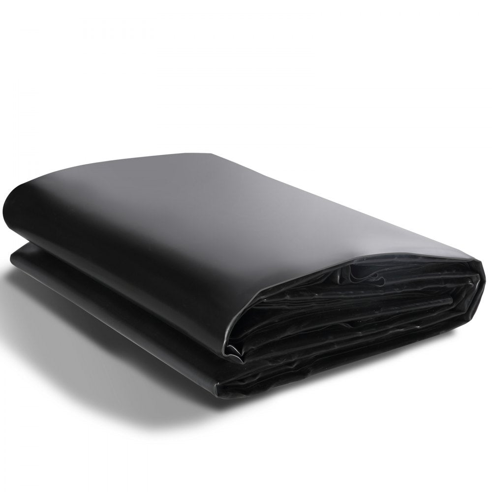 VEVOR Pond Liner, 10 x 15 ft 45 Mil Thickness, Pliable EPDM Material Pond Skins, Easy Cutting Underlayment for Fish or Koi Ponds, Water Features, Waterfall Base , Fountains, Water Gardens, Black