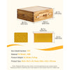 VEVOR Bee Hive Medium Box Starter Kit, 100% Beeswax Coated Natural Fir Wood, Langstroth Beehive Kit with 10 Frames and Foundations, Transparent Acrylic Bee Windows for Beginners and Pro Beekeepers