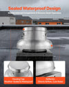 VEVOR Roof Exhaust Fan - sealed waterproof design with deflector for drainage and reduced noise