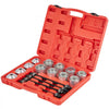 VEVOR 28 PCS Pull and Press Sleeve Kit, 45# Steel Removal Installation Bushes Bearings Tool Kit, Bush Removal Insertion Sleeve Tool Set Works on Most Cars and LCV, HGV Engines