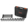 VEVOR 27 PCS Pull and Press Sleeve Kit, Steel Bush Bearing Removal and Installation Set, Bush Removal Insertion Sleeve Tools with Carrying Case, Multi-Vehicle Compatibility for LCV and HGV Engines
