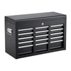 VEVOR Steel Tool Box 24" with 5 Drawers Portable Lockable Metal Toolbox, for Garage Workshop Repair Shop, Ball Bearing Drawer Slides, Auto-Locking Tool Storage Cabinet Organizer, with Handle, Black