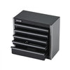 VEVOR Metal Tool Box, 8.6-inch, Portable Metal Tool Box with 5 Drawers, Small Tool Chest with EVA Liners and PP Feet Pads, Heavy-Duty Steel With Ball Bearing Opening and Powder Coated Finish, Black