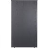 VEVOR Podium Stand, 47 in Hostess Stand with 4 Rolling Wheels, Wood Podium with Storage Shelves, and Slant Desktop, Lecterns & Podiums for Church, Office, School, Home, Black