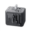 VEVOR Universal Travel Adapter, 5-in-1, International European Power Adapter with 2 USB-C, 2 USB-A Ports, 1 AC Outlet, 4 Different Plugs, Worldwide Plug Adaptor Wall Charger, for Europe UK EU AUS USA