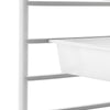 VEVOR Rolling Cart with Drawers, Double Row 15 Drawer Storage Organizer, Mobile Utility Cart, Steel Frame, Universal Casters & 2 Brakes, for Office, Classroom, Craft Room, Studio, Garage, Gradient Red