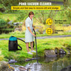 VEVOR Pond Vacuum Cleaner, 1400W Motor in Single Chamber Suction System, 120V Motor with 15 ft Electric Wire, 4 Extended Tubes, 4 Brush Heads, 1 Filter Bag for Multi-use Cleaning Above Ground