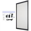 VEVOR LED Poster Frame in Black, 24" x 36" Photo Frame, Sidewalk Sign for Advertising Display, Picture Aluminum Frame with Backlighting LED Light Box, Horizontal & Vertical Formats for Wall, Single
