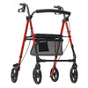 VEVOR Rollator Walker for Seniors and Adult, Lightweight Aluminum Foldable Rolling Walker with Adjustable Seat and Handle, Outdoor Mobility Rollator Walker with 8" All Terrain Wheels, 300LBS Capacity