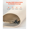 VEVOR Sun Shade Sail Canopy Covers, Fit for 12 x 11 ft Screen House Tent, Sun Protection, 5.51 x 4.59 ft 300D Oxford Silver-Coated Fabric, Pack of 3 (Not Include Tent), for Outdoor Activities, Beige