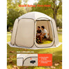 VEVOR Sun Shade Sail Canopy Covers, Fit for 12 x 11 ft Screen House Tent, Sun Protection, 5.51 x 4.59 ft 300D Oxford Silver-Coated Fabric, Pack of 3 (Not Include Tent), for Outdoor Activities, Beige