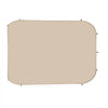VEVOR Sun Shade Sail Canopy Covers, Fit for 12 x 11 ft Screen House Tent, Sun Protection, 5.51 x 4.59 ft 300D Oxford Silver-Coated Fabric, Pack of 3 (Not Include Tent), for Outdoor Activities, Beige