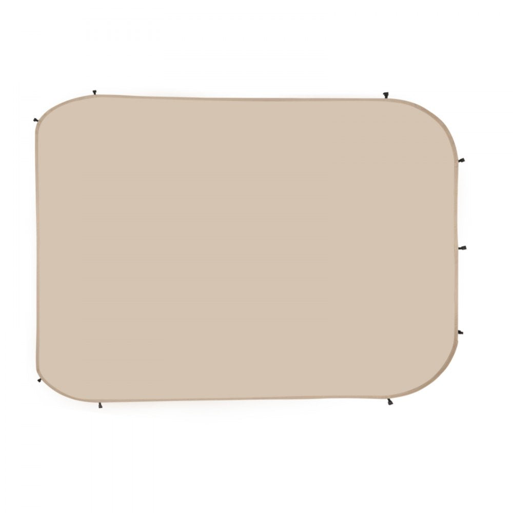 VEVOR Sun Shade Sail Canopy Covers, Fit for 12 x 11 ft Screen House Tent, Sun Protection, 5.51 x 4.59 ft 300D Oxford Silver-Coated Fabric, Pack of 3 (Not Include Tent), for Outdoor Activities, Beige