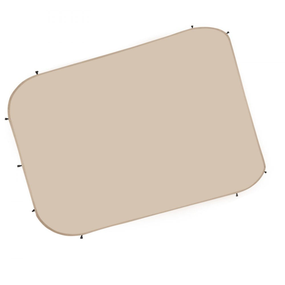 VEVOR Sun Shade Sail Canopy Covers, Fit for 12 x 11 ft Screen House Tent, Sun Protection, 5.51 x 4.59 ft 300D Oxford Silver-Coated Fabric, Pack of 3 (Not Include Tent), for Outdoor Activities, Beige