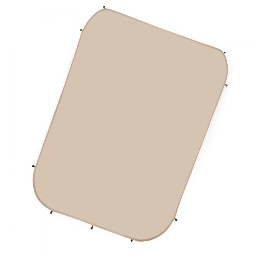 VEVOR Sun Shade Sail Canopy Covers, Fit for 12 x 11 ft Screen House Tent, Sun Protection, 5.51 x 4.59 ft 300D Oxford Silver-Coated Fabric, Pack of 3 (Not Include Tent), for Outdoor Activities, Beige