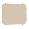 VEVOR Sun Shade Sail Canopy Covers, Fit for 6 x 6 ft Screen House Tent, Sun Protection, 5.51 x 5.71 ft 300D Oxford Silver-Coated Fabric, Pack of 2 (Not Include Tent), for Outdoor Activities, Beige