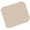 VEVOR Sun Shade Sail Canopy Covers, Fit for 6 x 6 ft Screen House Tent, Sun Protection, 5.51 x 5.71 ft 300D Oxford Silver-Coated Fabric, Pack of 2 (Not Include Tent), for Outdoor Activities, Beige