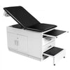 VEVOR Pro Medical Exam Table, Medical Examination Bed with Adjustable Backrest, Physical Therapy Exam Table with Locking Cabinet, 2 Drawers, Paper Roll Dispenser, Step Stool & Leg Rest, 500LBS Loading