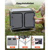 VEVOR Camping Storage Cabinet, Outdoor Portable Aluminum Lightweight Table, Quick Set-up Compact Kitchen Cook Station, with 6 Shelves and Carry Bag, for Picnic, BBQ, Party, Camping, RV Traveling