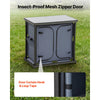 VEVOR Folding Camping Storage Cabinet, Outdoor Portable Aluminum Lightweight Table, Quick Set-up Compact Kitchen Cook Station, with 6 Shelves and Carry Bag, for Picnic, BBQ, Camping, RV Traveling